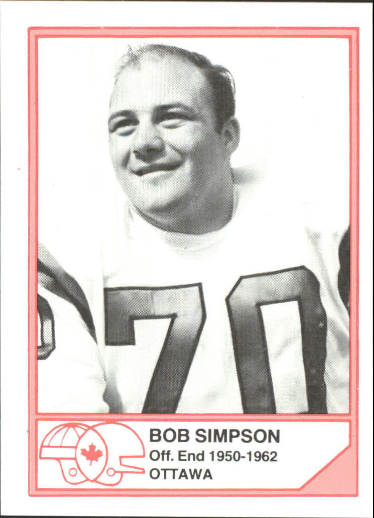  Bob CFL Simpson player image
