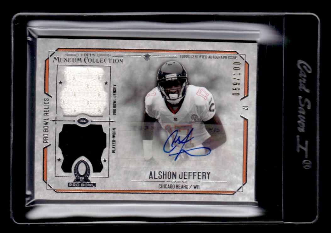 2014 Museum Collection Pro Bowl Signatures Swatches Dual Relic Auto Jeffery  /100