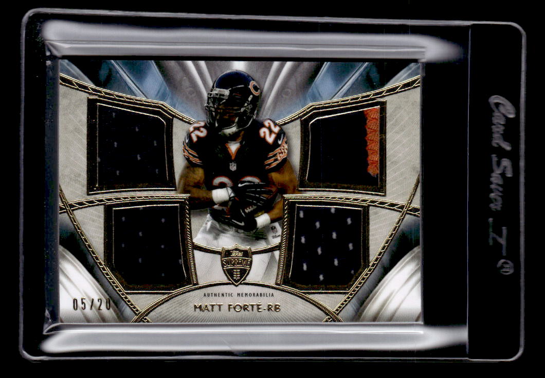 2014 Topps Supreme Veterans Quad Relics #SVQRMF Matt Forte Jersey /20