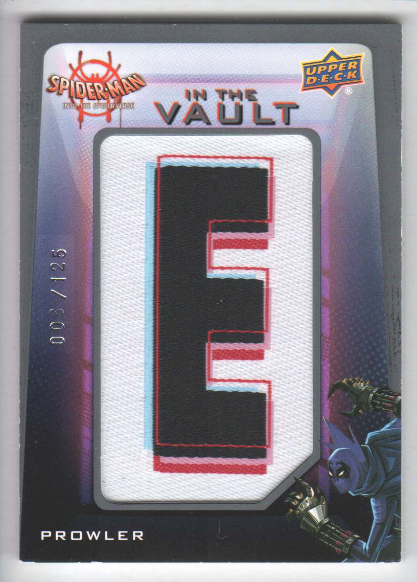 2022 SpiderMan Into the SpiderVerse Vault Letterman Patches VLP12