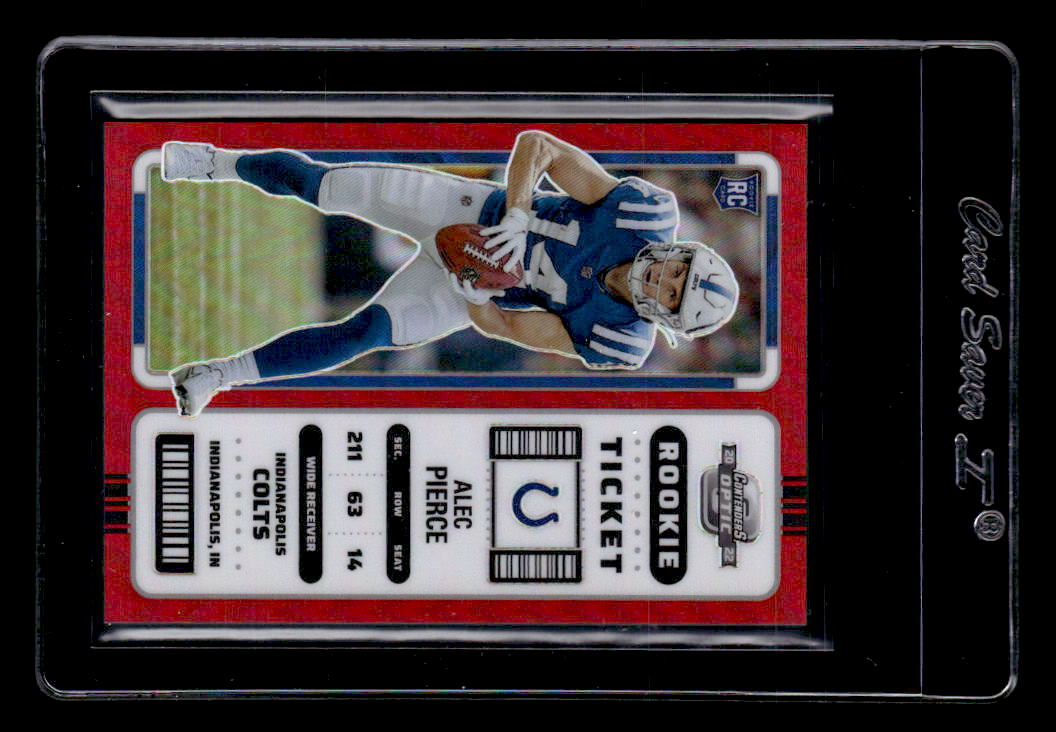 2022 CONTENDERS OPTIC #61 ALEC PIERCE ROOKIE TICKET INDIANAPOLIS COLTS RC