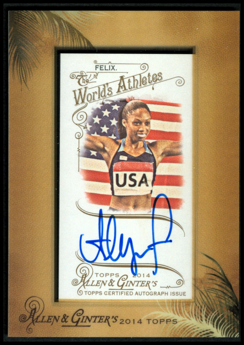 Allyson Felix Olympic Rio 2016 Autographed Signed A4 Print Photo Memorabilia 2 