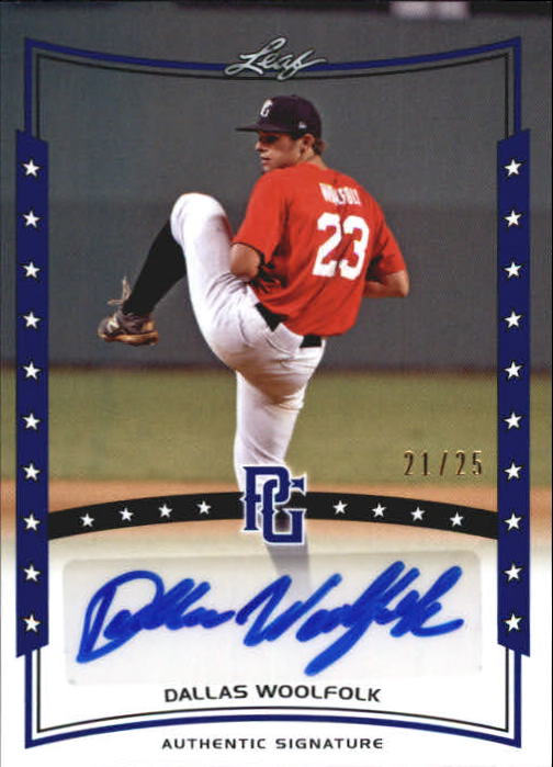 Dallas Woolfolk Baseball Price Guide Dallas Woolfolk Trading Card