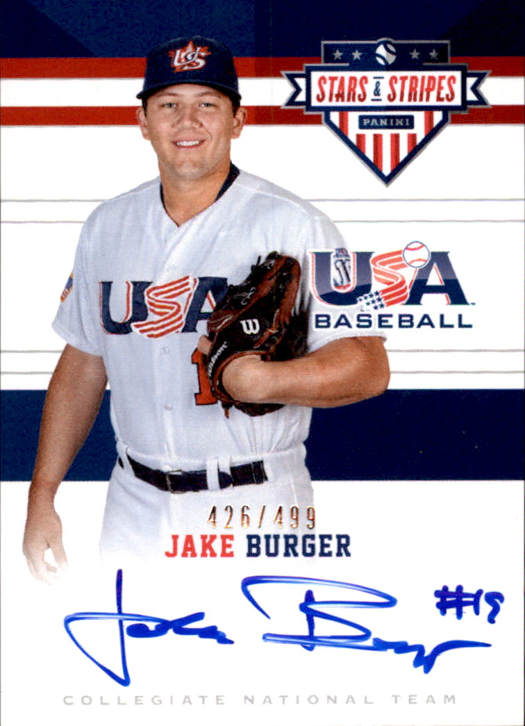 2022 Panini Absolute Jake Burger Tools of the Trade Materials Auto
