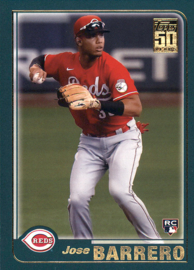  2022 Topps # 485 A Jose Barrero Cincinnati Reds