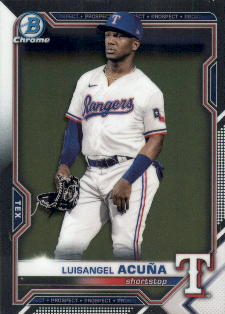 Luisangel Acuna, Topps Inception Prospect Auto On-Card #’d /75 on sale