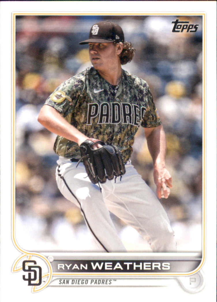 2021 Topps #335 Ryan Weathers San Diego Padres Baseball Rookie Card