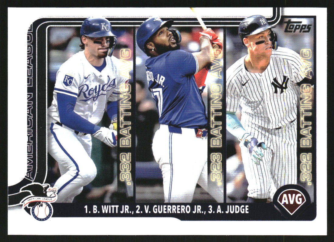 Item image of 2025 Topps #345 Vladimir Guerrero Jr./Aaron Judge/Bobby Witt Jr.
