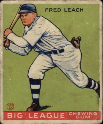 Buy Fred Leach Cards Online | Fred Leach Baseball Price Guide - Beckett