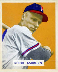  1952 Bowman # 53 Richie Ashburn Philadelphia Phillies