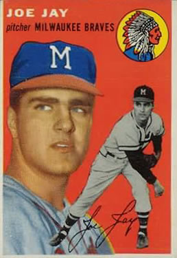 Joe Jay Milwaukee Braves Custom Baseball Card 1957 Style 