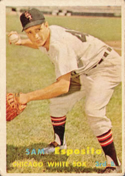 1959 Topps Baseball #438 Sammy Esposito - Chicago White Sox