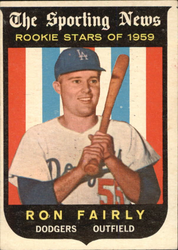 Ron Fairly Los Angeles Dodgers 1958 Style Custom Baseball Art Card 