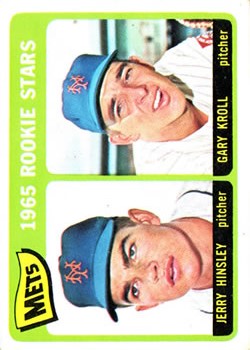 Jerry Hinsley & Bill Wakefield signed baseball card (New York Mets