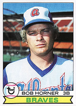 Bob Horner Atlanta Braves 1979 Vintage Baseball Unsigned 
