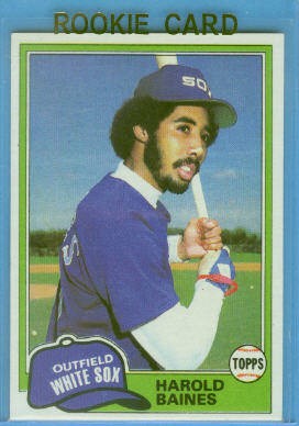 Autographed Harold Baines Baseball - card 1986 Topps #755