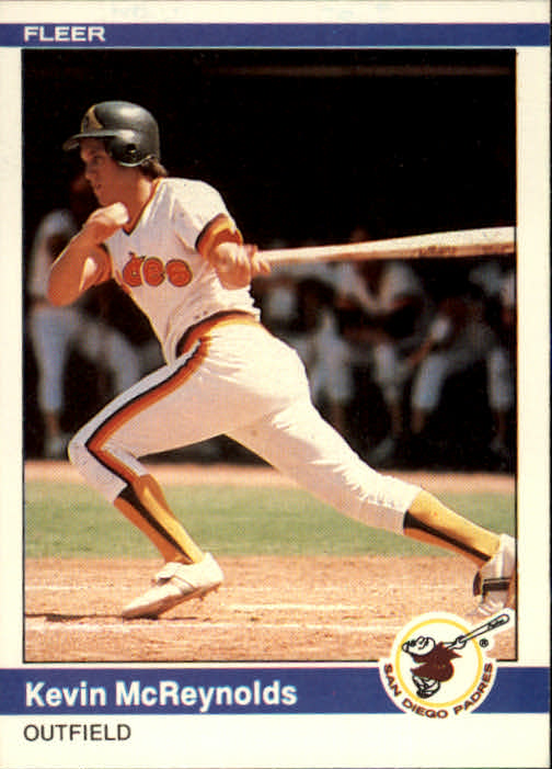 KEVIN McREYNOLDS  San Diego Padres 1984 Away Majestic Throwback