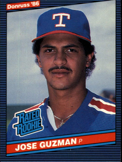  1987 Topps # 363 Jose Guzman Texas Rangers (Baseball