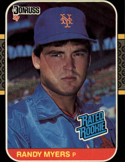 1987 Topps #213 Randy Myers RC - New York Mets (RC - Rookie Card