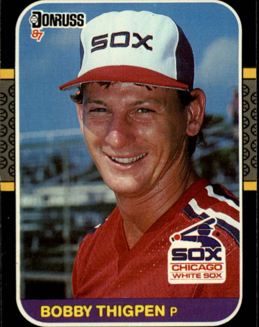 1987 Topps Bobby Thigpen Chicago White Sox #61 Baseball Card GMMGD