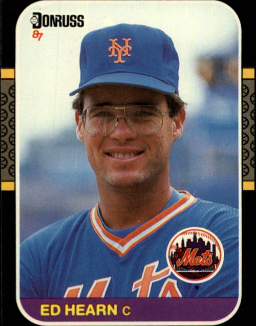 Ed Hearn: (1986 New York Mets) 1987 Topps baseball card signed in