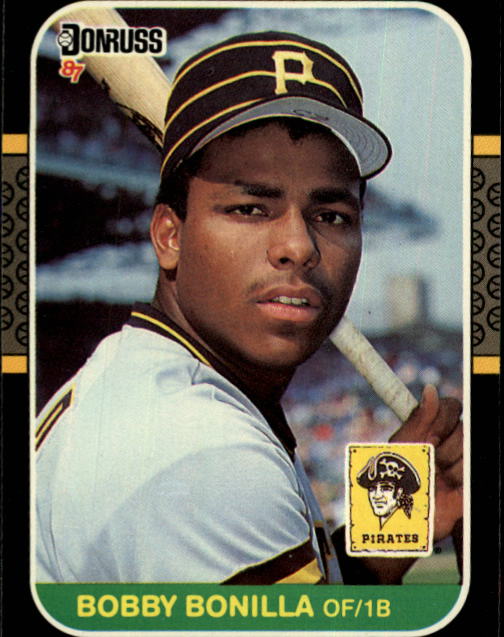 1988 Fleer Baseball Card Bobby Bonilla Pittsburgh Pirates #323