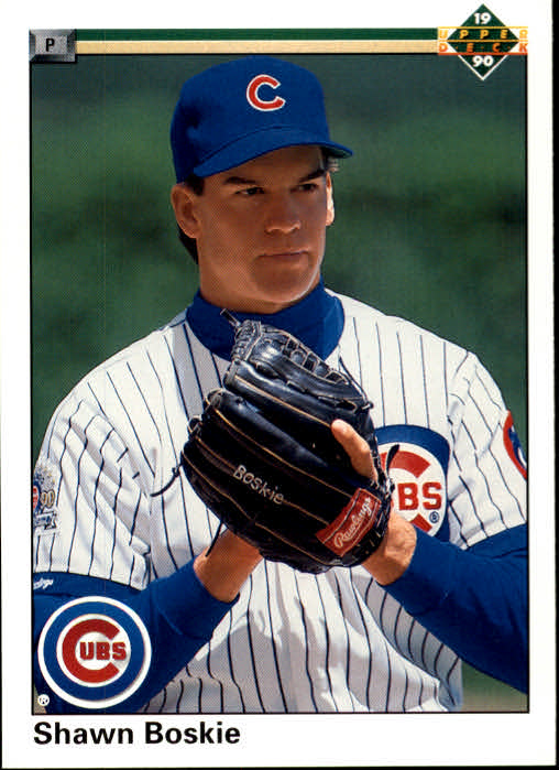 1990 Topps Traded Shawn Boskie RC Chicago Cubs Baseball Card VFBMD