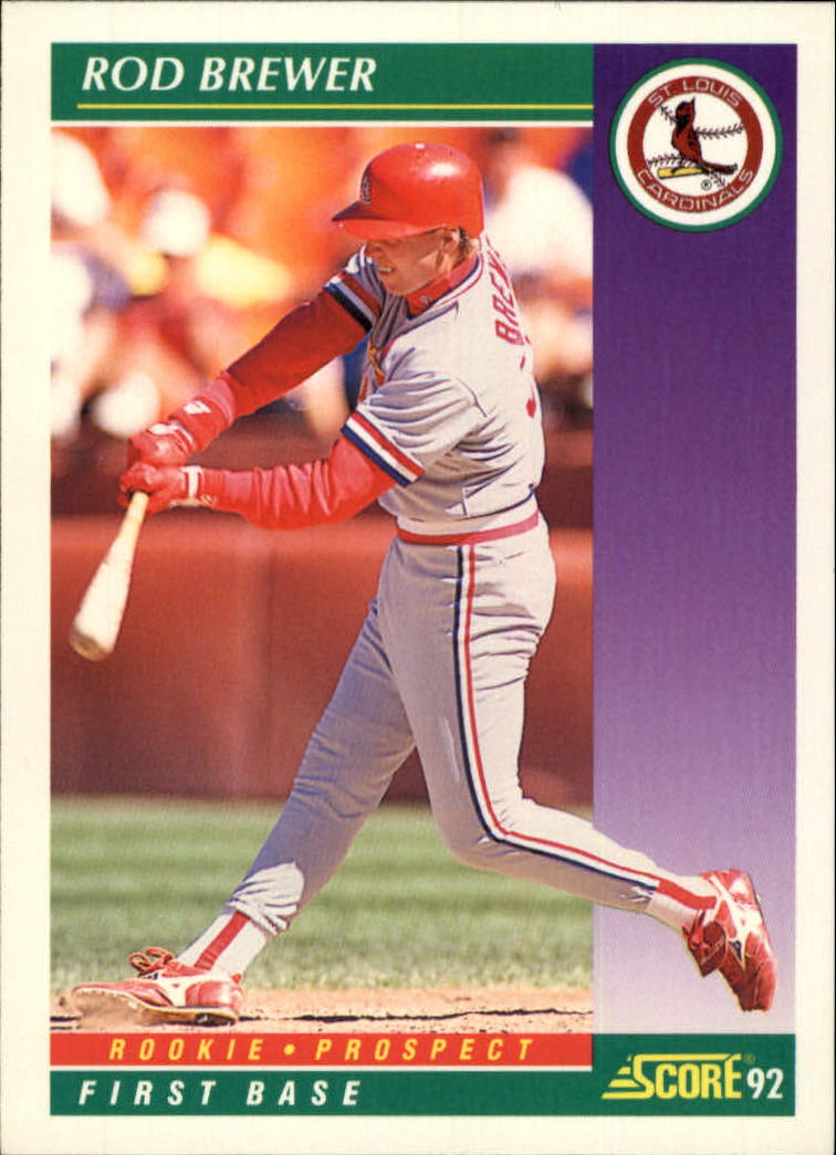 1994 Score Baseball Rod Brewer #297 St. Louis Cardinals