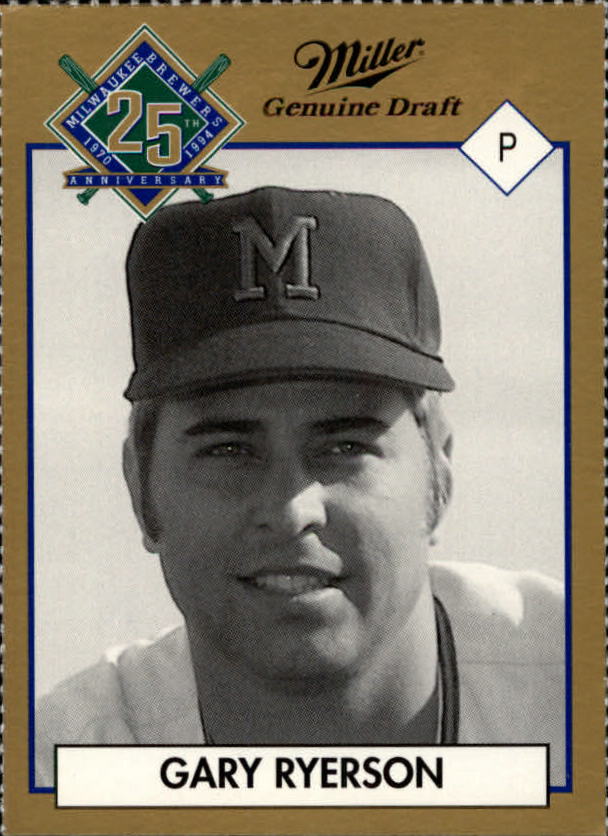 Gary Ryerson Baseball Price Guide Gary Ryerson Trading Card Value