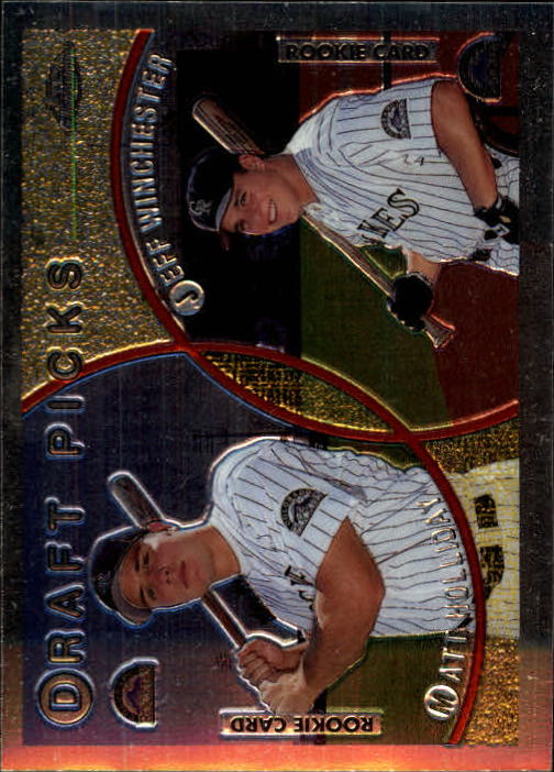 1999 Topps (Draft Picks) Matt Holliday & Jeff Winchester Rookie