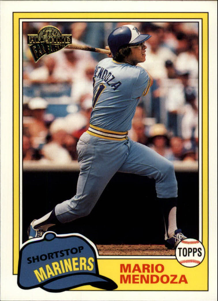 Mario Mendoza Signed 1982 Topps Baseball Card - Texas Rangers