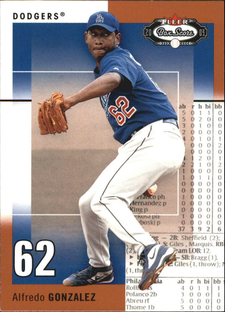Buy Alfredo Gonzalez Cards Online Alfredo Gonzalez Baseball Price