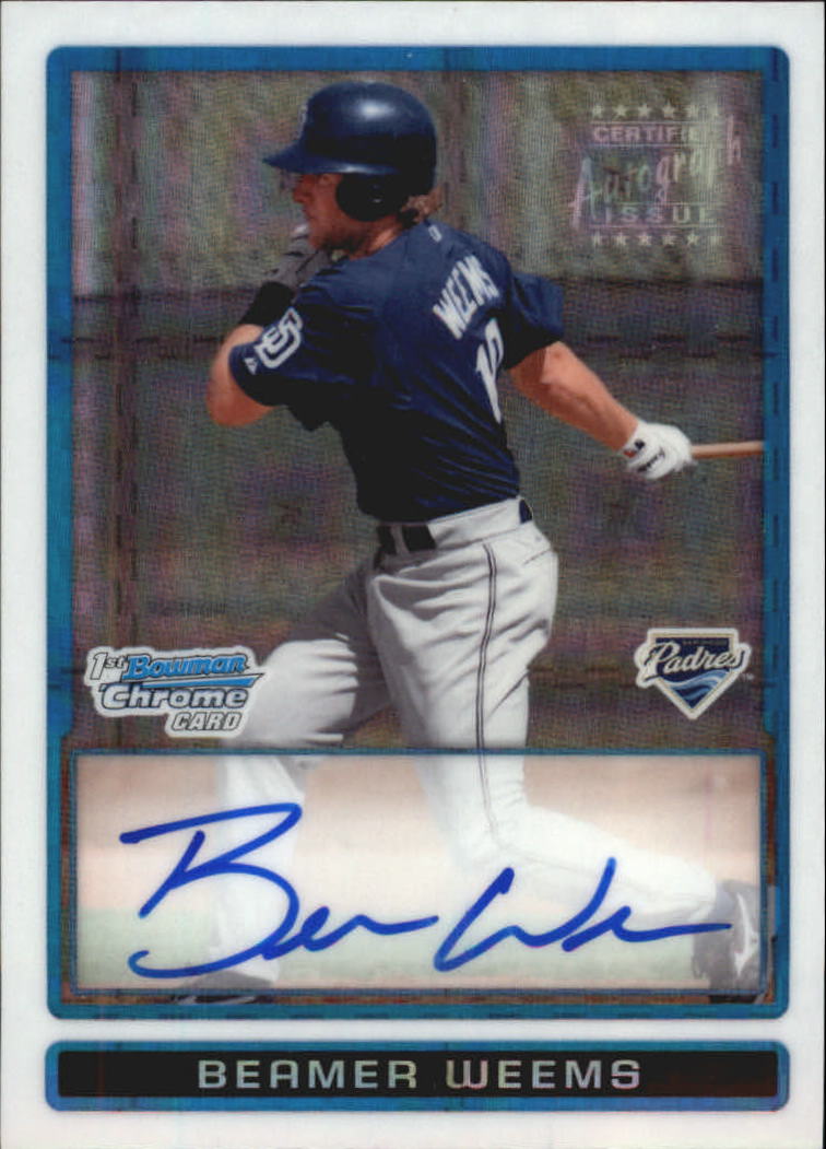 Buy Beamer Weems Cards Online | Beamer Weems Baseball Price Guide - Beckett