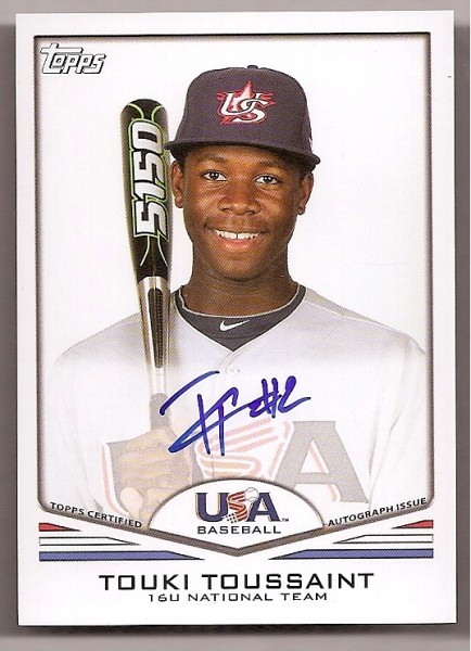 Touki Toussaint Baseball Cards