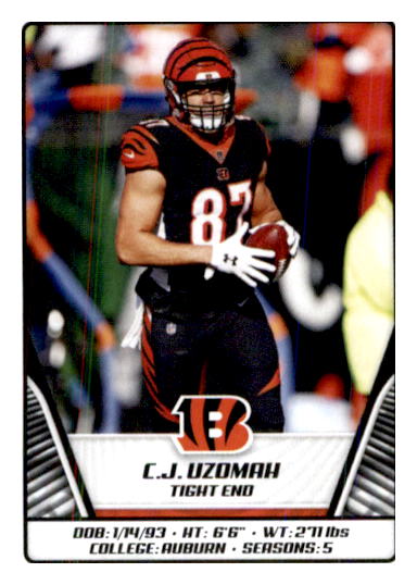 2020 Panini Prizm #50 CJ Uzomah Cincinnati Bengals Football Card