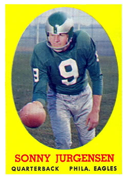 1961F Sonny Jurgensen Philadelphia Eagles – RetroCards