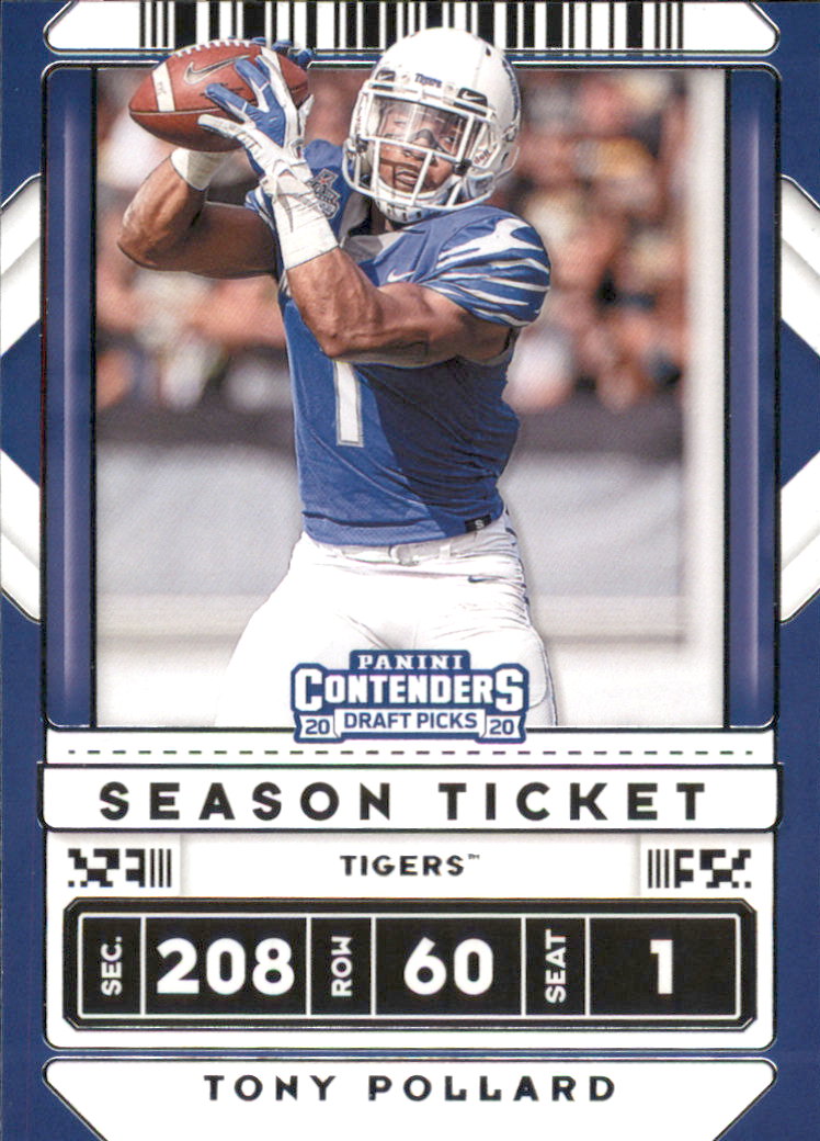 Panini Sports Cards Dallas Cowboys Contenders Optic Rookie Tony Pollard