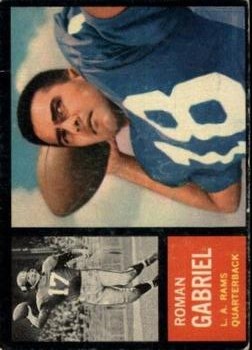 1972 Topps Regular (Football) Card# 128 Roman Gabriel A of the Los