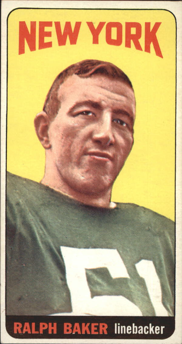 Football Cards - 1965-66 Jets Team Issue