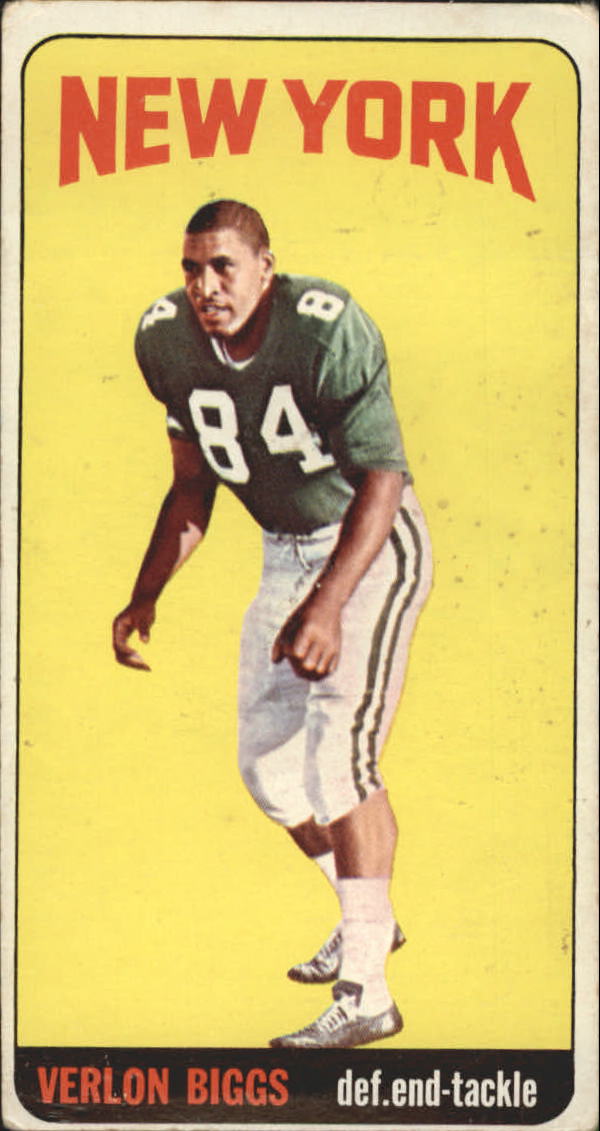 : 1967 Topps # 91 Verlon Biggs New York Jets (Football