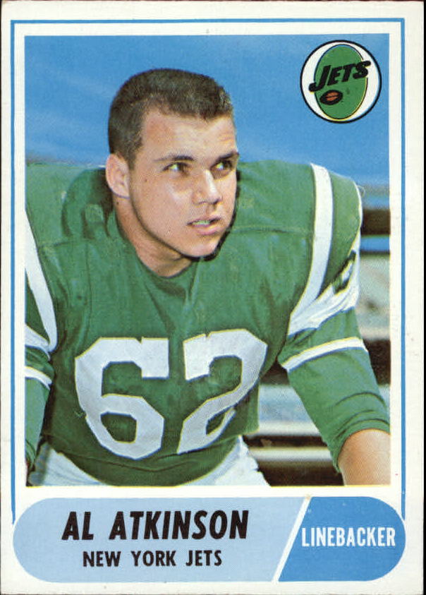 Al Atkinson Signed 1971 Topps #48 New York Jets Card Beckett Authenticated