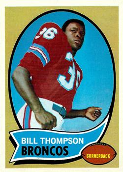 Billy Thompson signed DENVER BRONCOS card 1980 Topps