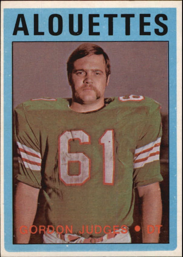 Gordon Judges Football Price Guide Gordon Judges Trading Card Value