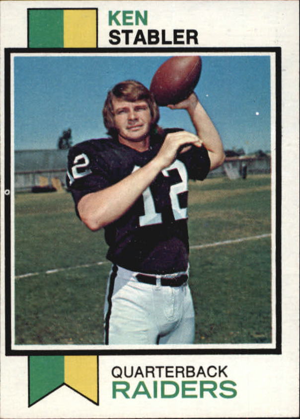 1975 Topps #380 Ken Stabler Oakland Raiders Vintage Football Card Nm