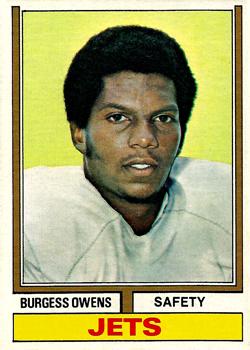 1978 Topps Burgess Owens New York Jets #121