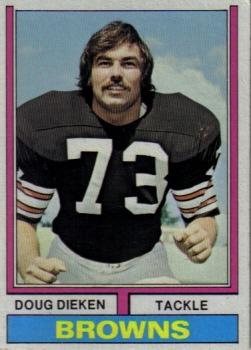 : 1981 Topps # 49 Doug Dieken Cleveland Browns-FB (Football Card)  NM/MT Browns-FB Illinois : Collectibles & Fine Art