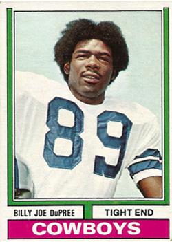 1980 Topps Billy Joe DuPree Dallas Cowboys Football Card - Vintage NFL  Collectible Card VFBMC