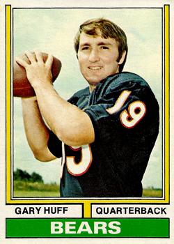 Gary Huff 1973-76 Chicago Bears Color 8x10 B