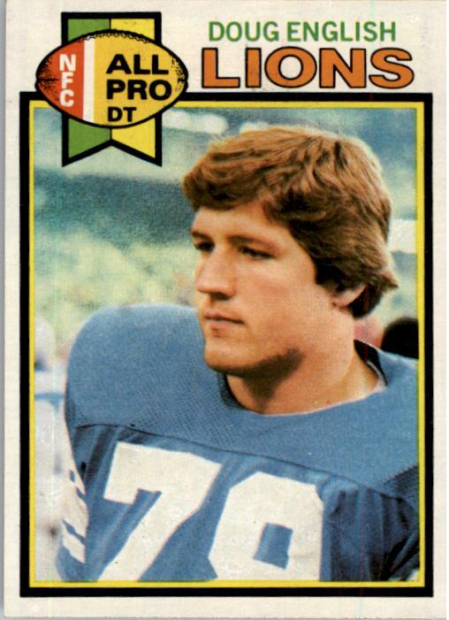 Doug English 1983 Topps Football Card #63 Detroit Lions Pro Bowler