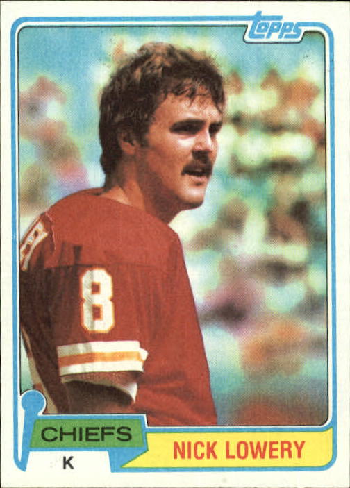 1984 #94 Nick Lowery Topps Kansas City Chiefs